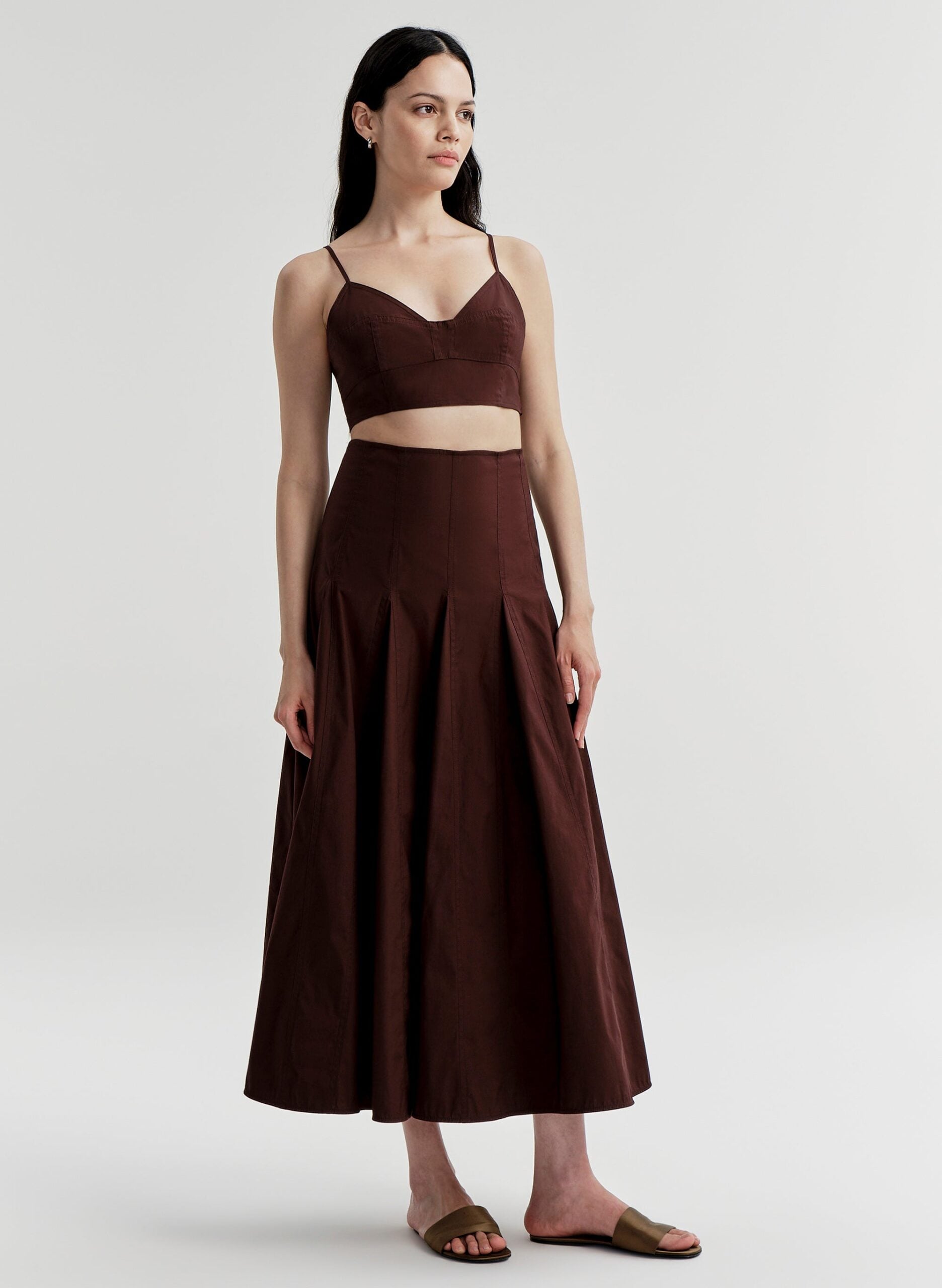 MNALC140926200023045_3 A.L.C. Joan Stretch Cotton Bra Top - Image 3