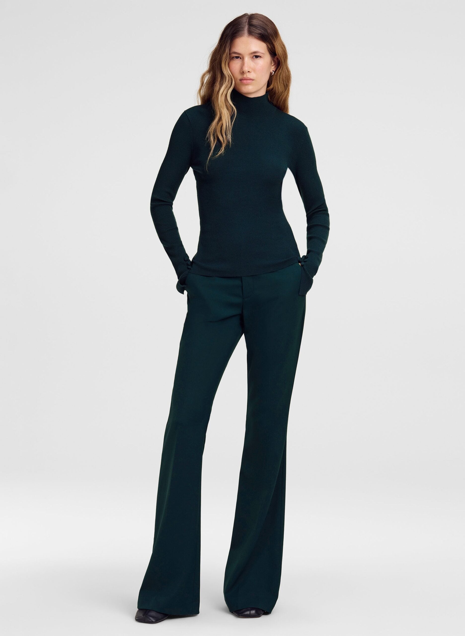 A.L.C. Jett Knit Merino Turtleneck Top - Image 1