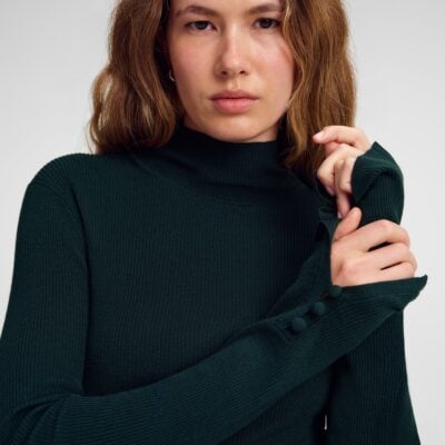 A.L.C. Jett Knit Merino Turtleneck Top - Image 2