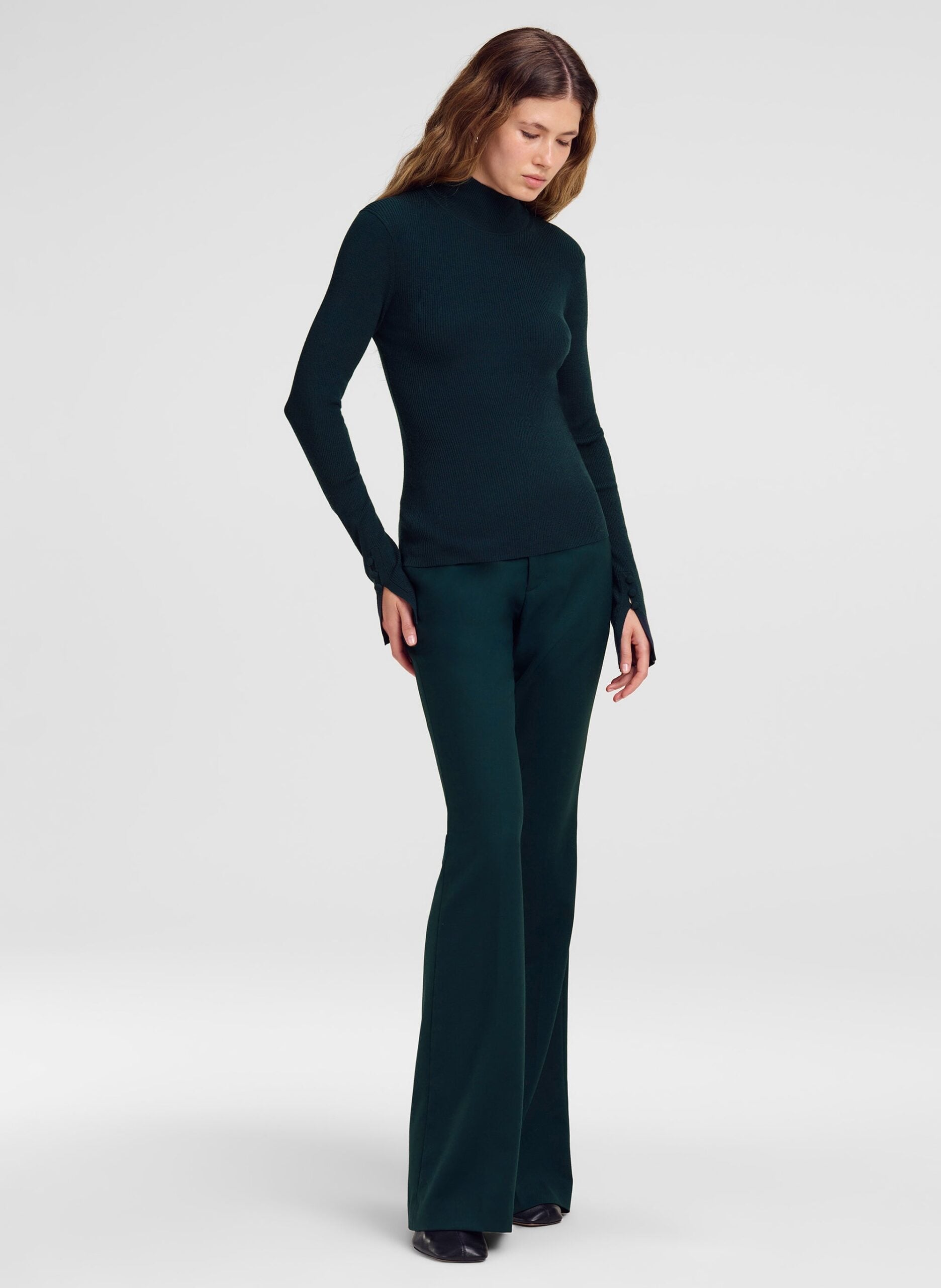 MNALC140926200023046_3 A.L.C. Jett Knit Merino Turtleneck Top - Image 3