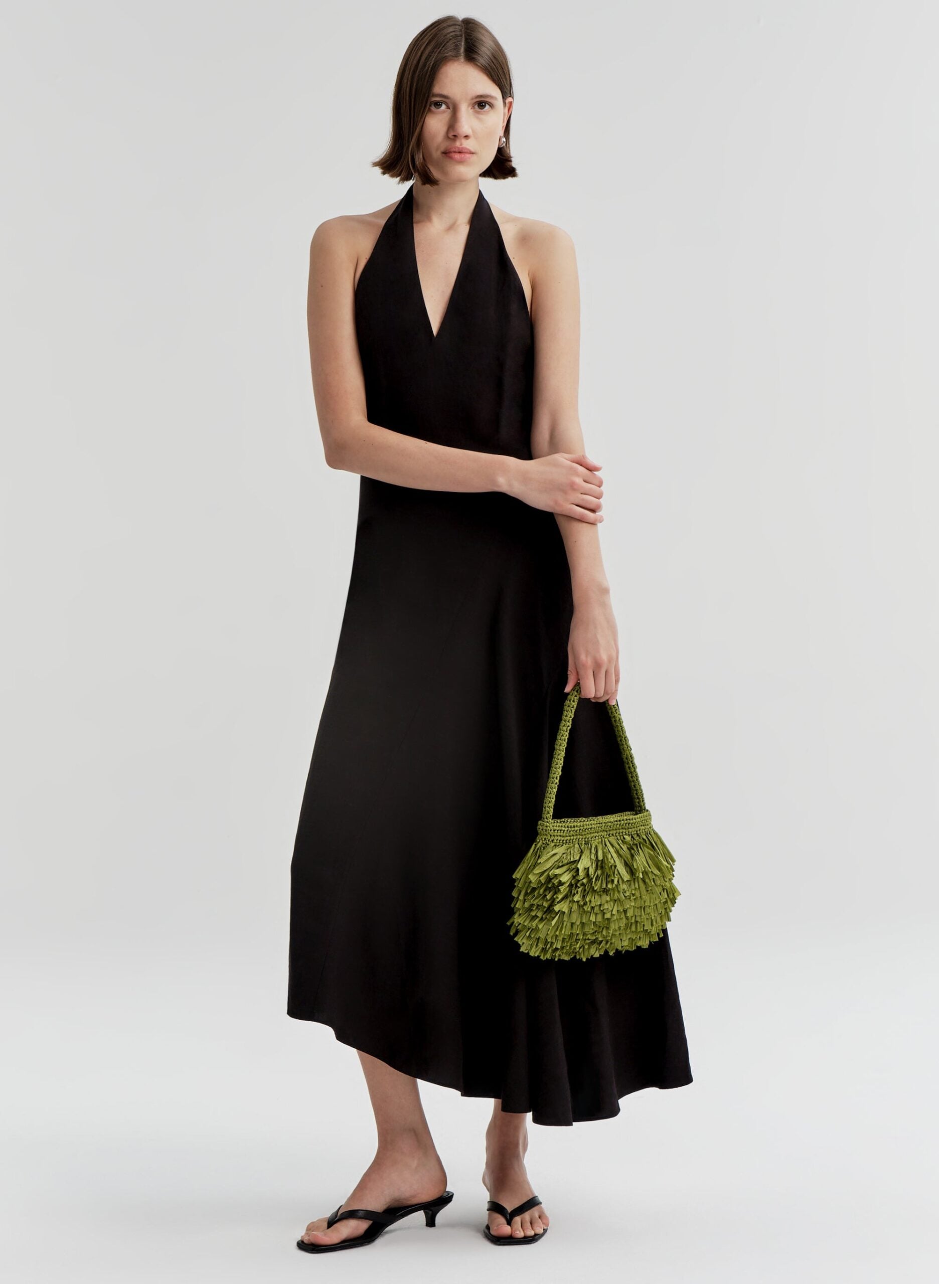 MNALC140926200023048_2 A.L.C. Janie Fringe Raffia Shoulder Bag - Image 2