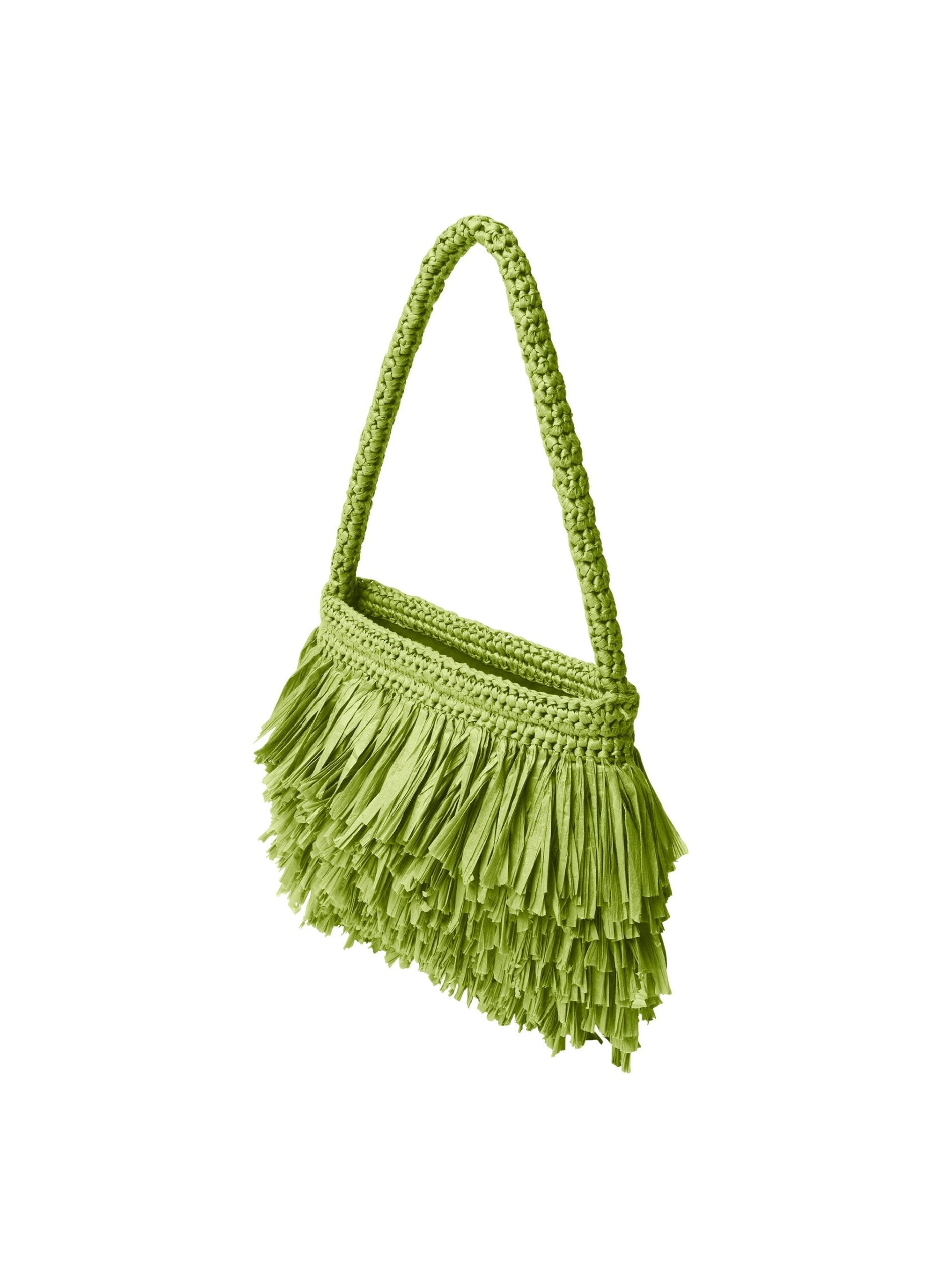 MNALC140926200023048_3 A.L.C. Janie Fringe Raffia Shoulder Bag - Image 3