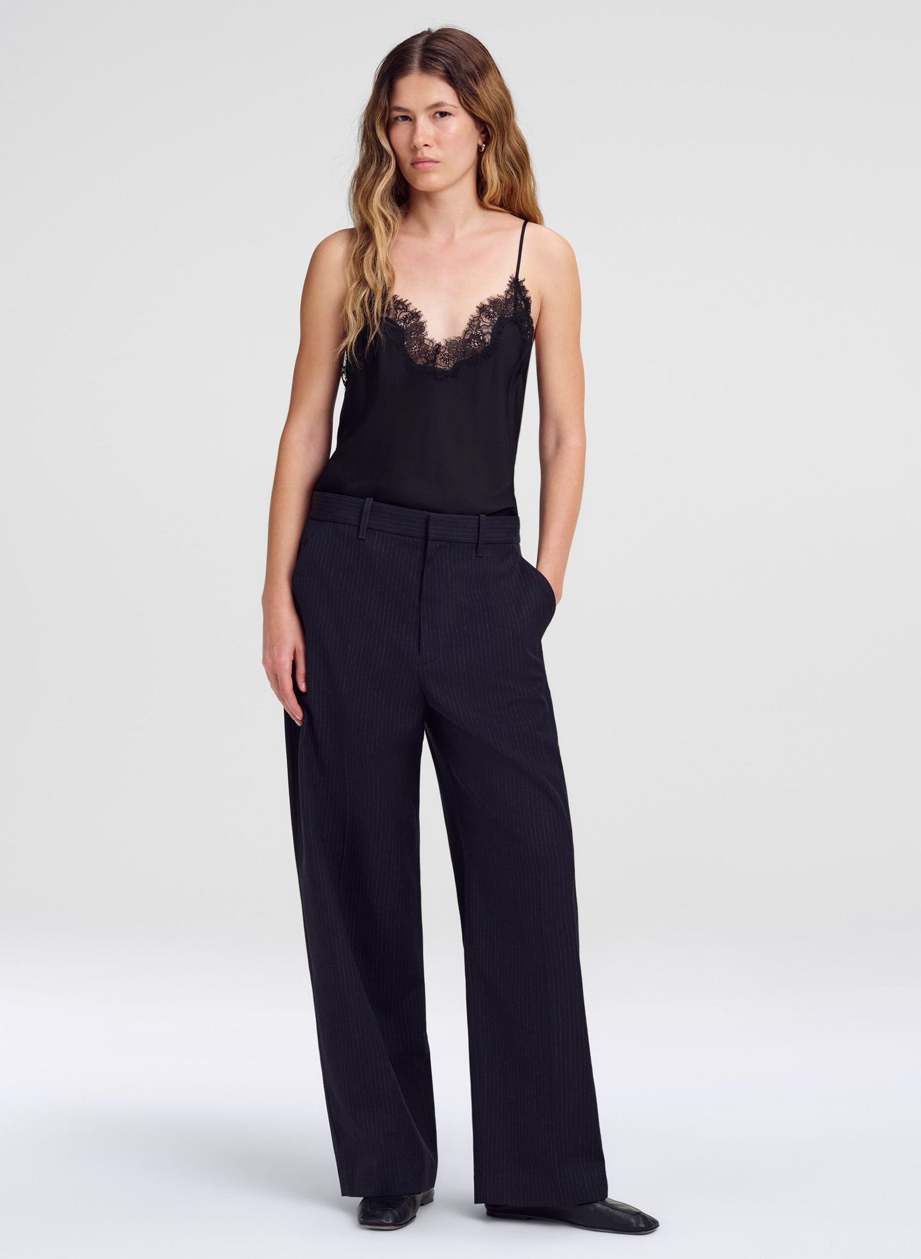 A.L.C. Jack Tailored Pinstripe Pant - Image 1