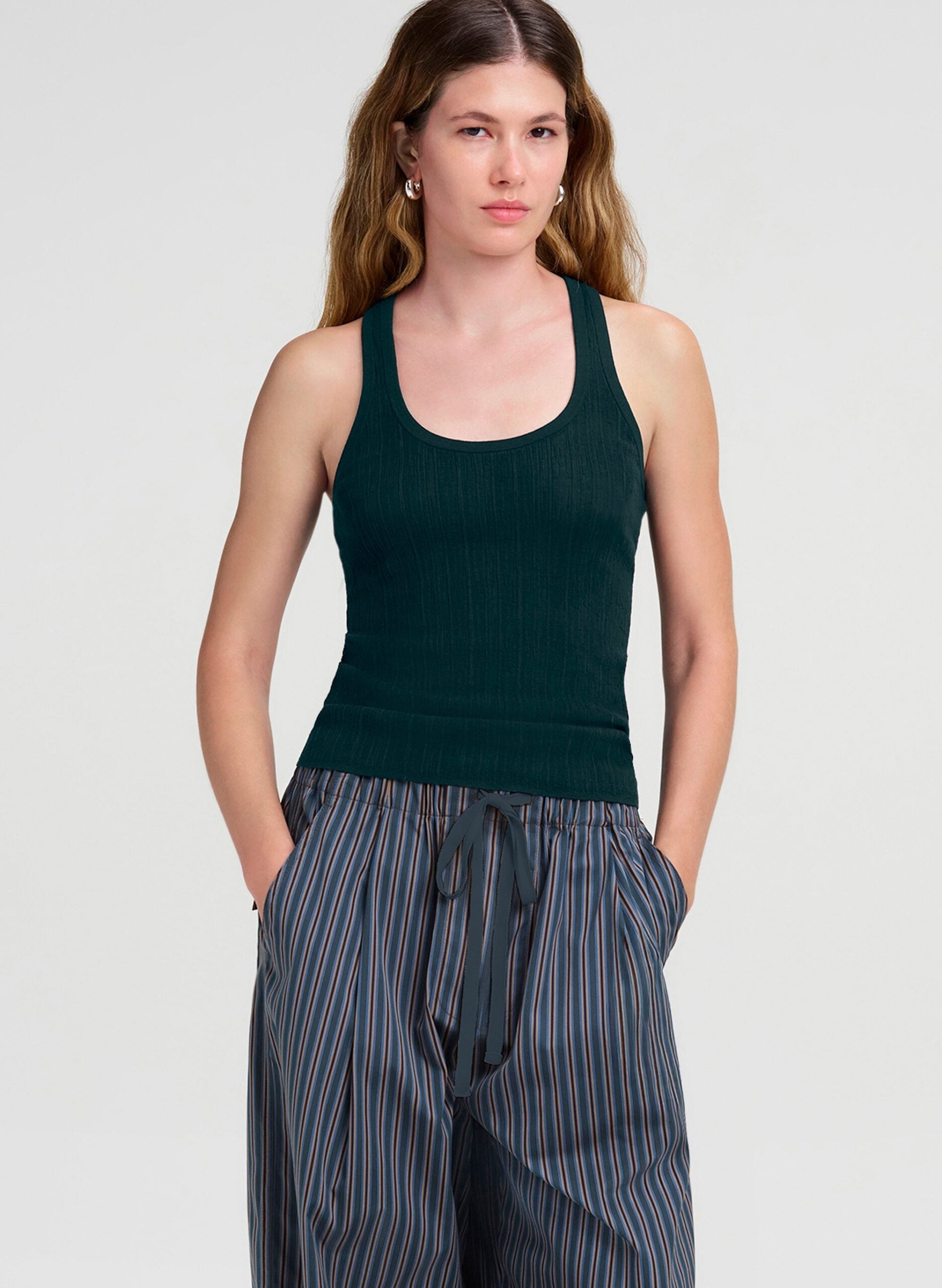 A.L.C. Iris Fine Cotton Tank - Image 1