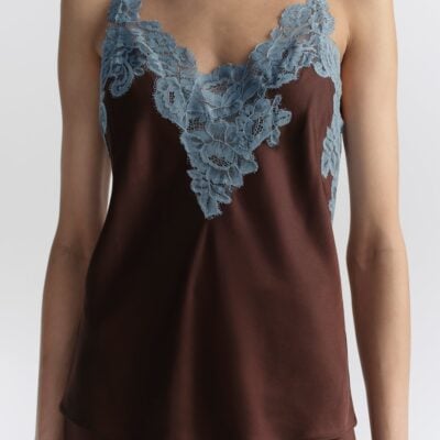 A.L.C. Hana Satin and Lace Camisole Top - Image 2