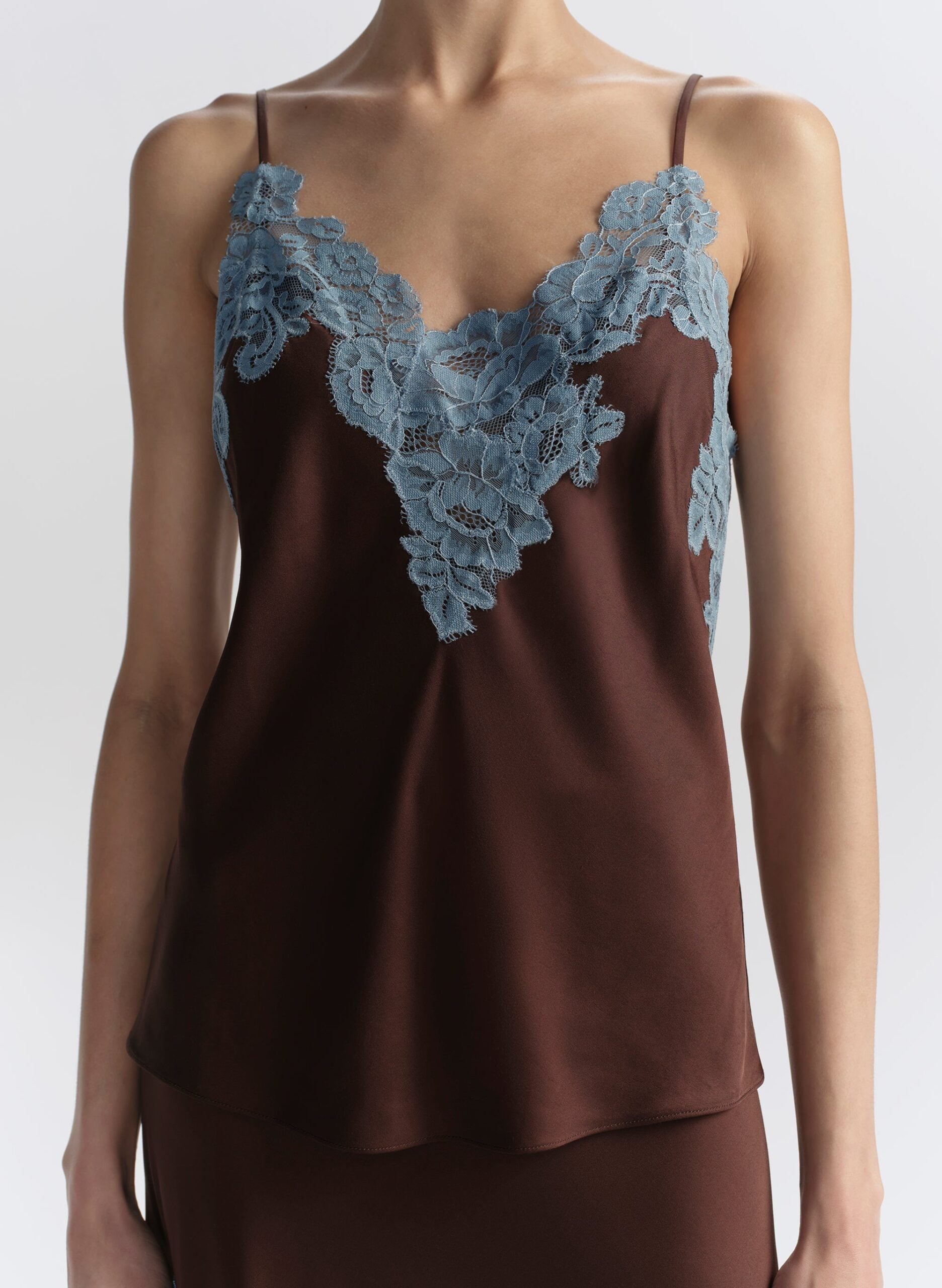 A.L.C. Hana Satin and Lace Camisole Top - Image 2