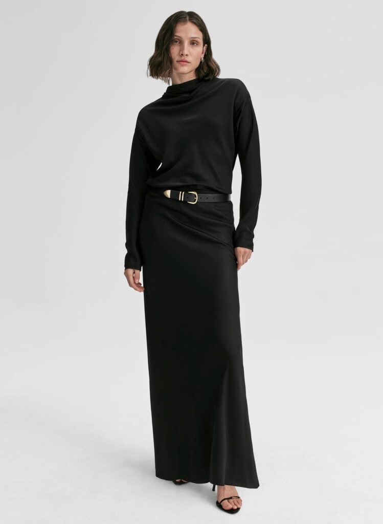 A.L.C. Greta Satin Maxi Skirt - Image 1