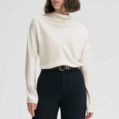 A.L.C. Georgia Satin Top - Image 1