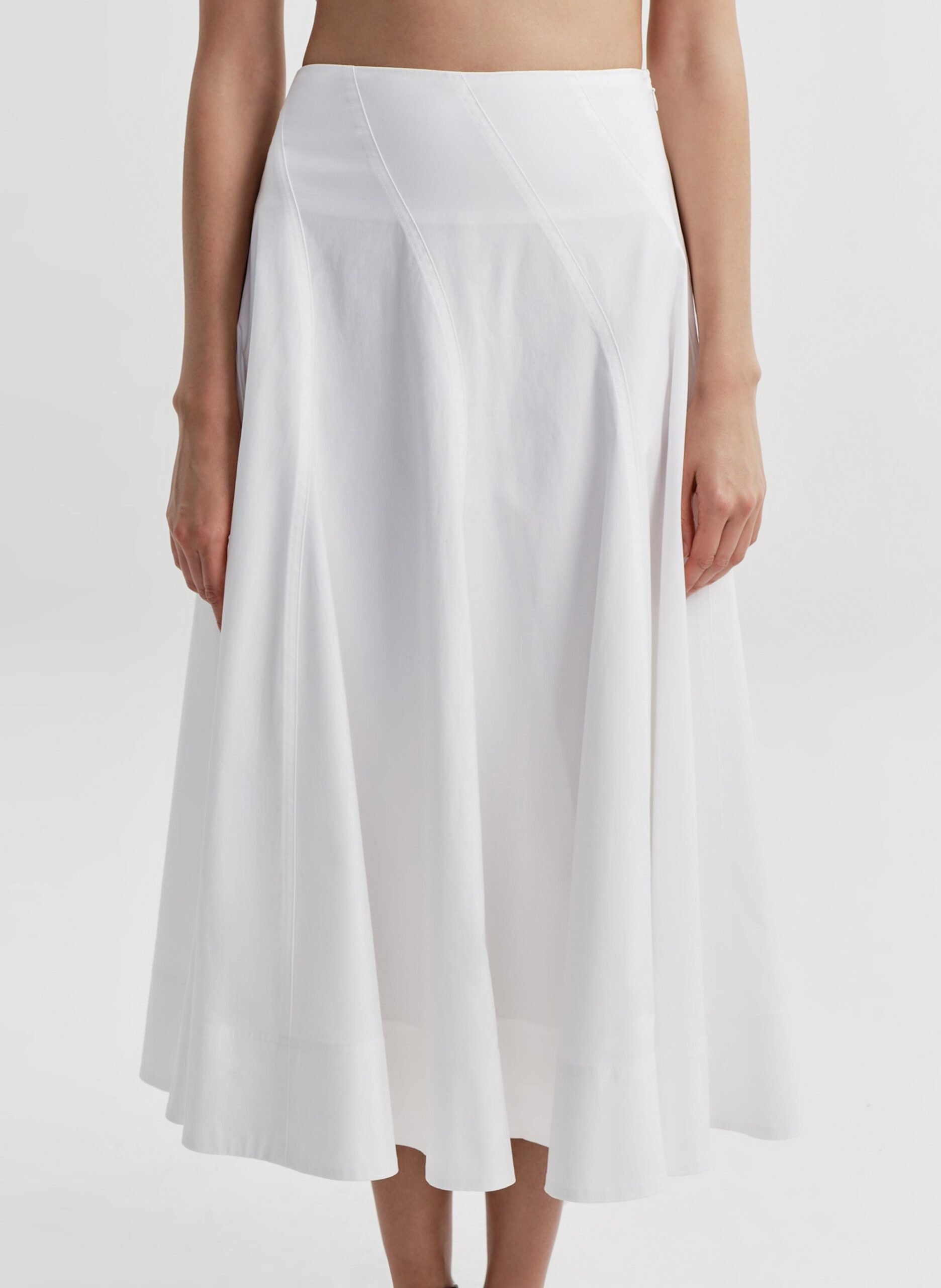 A.L.C. Gemma Stretch Cotton Midi Skirt - Image 2