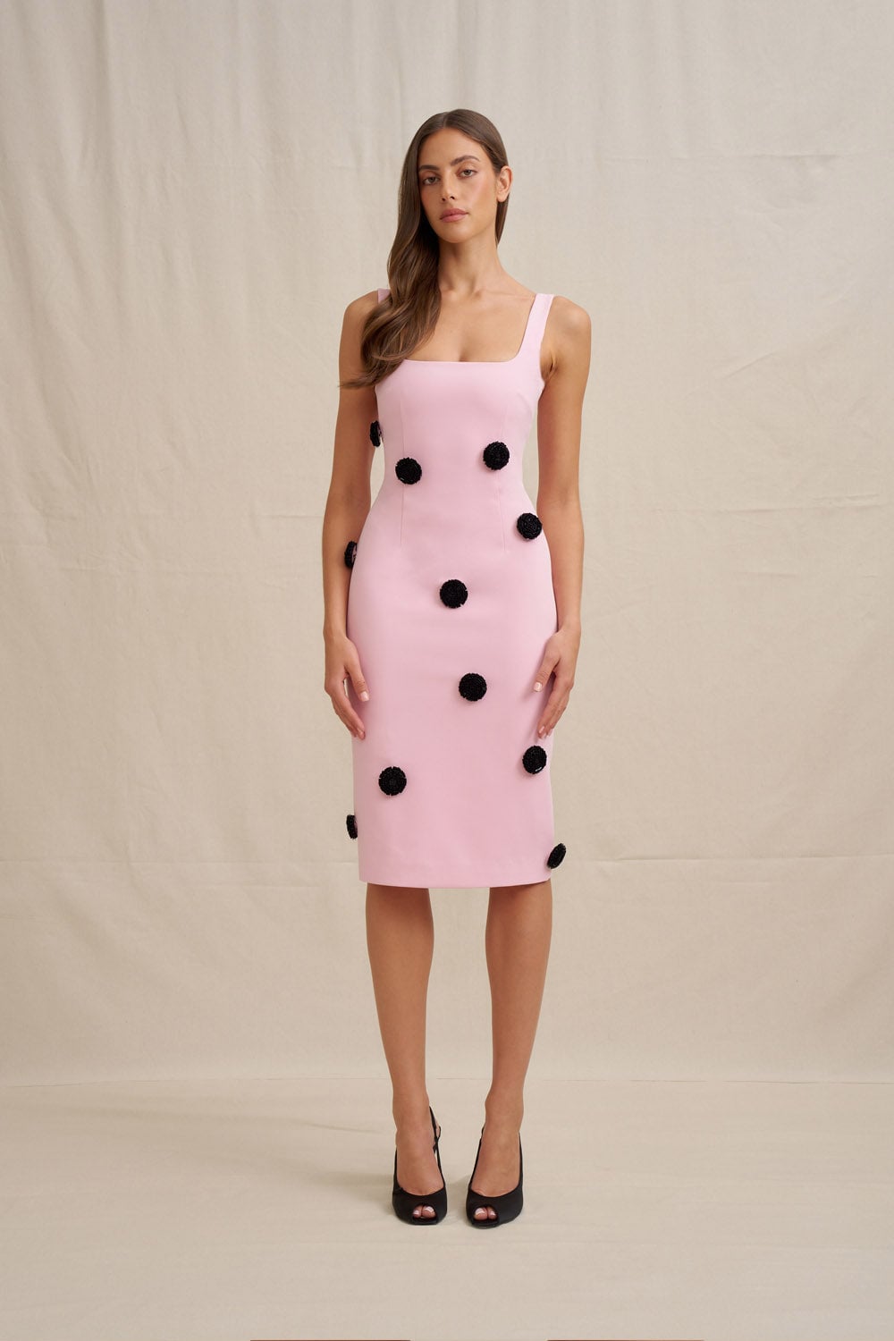 BY JOHNNY. Anita Spot Midi Dress - Image 1