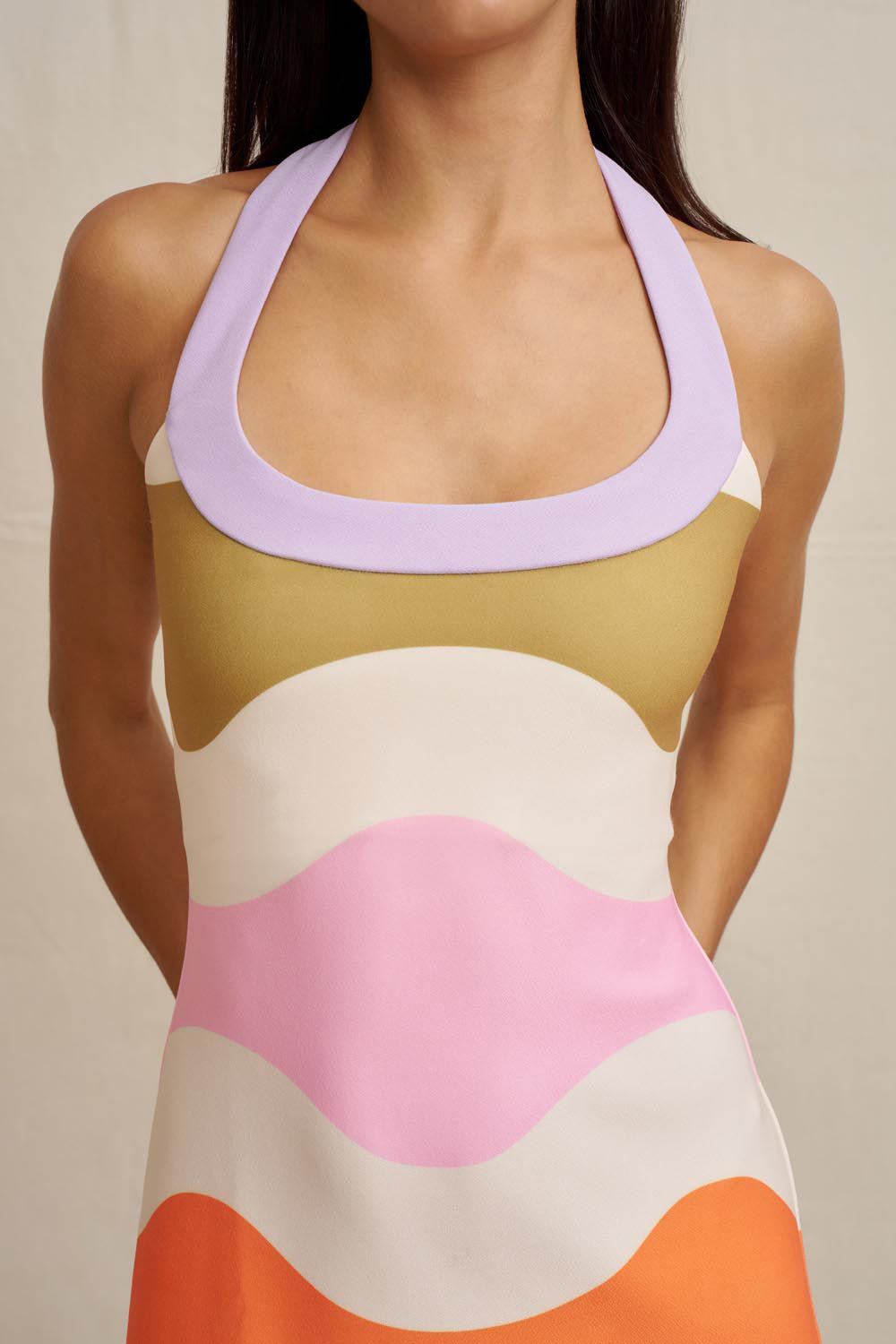 MNBJY310826204609045_2 BY JOHNNY. Sunset Sorbet Mini Dress - Image 2