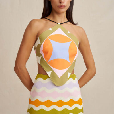 BY JOHNNY. Geo Scarf Top - Image 2