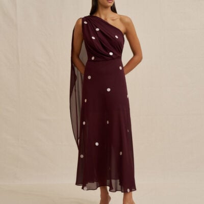 BY JOHNNY. Delia Drape Midi Dress - Image 1