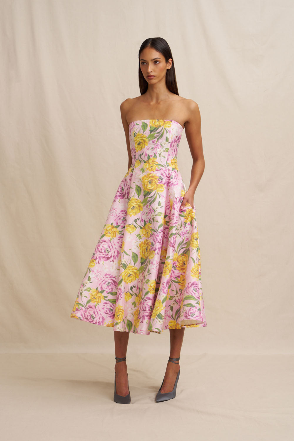 BY JOHNNY. Christina Panel Strapless Dress - Image 3