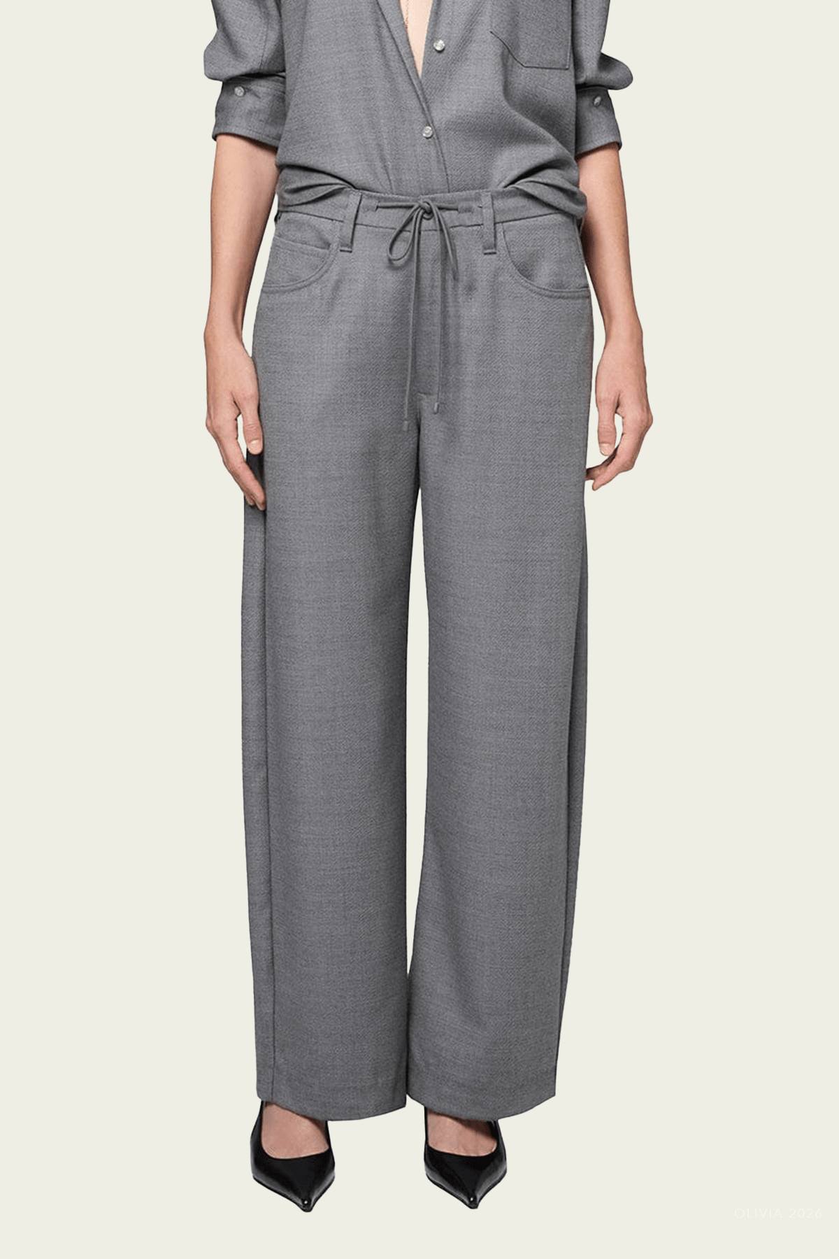 MNCITI140926213402090_2 Citizens of Humanity Brynn Felted Wool Trouser - Image 2