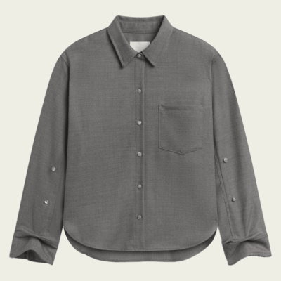 Citizens of Humanity Kayla Shrunken Felted Wool Shirt - Image 1