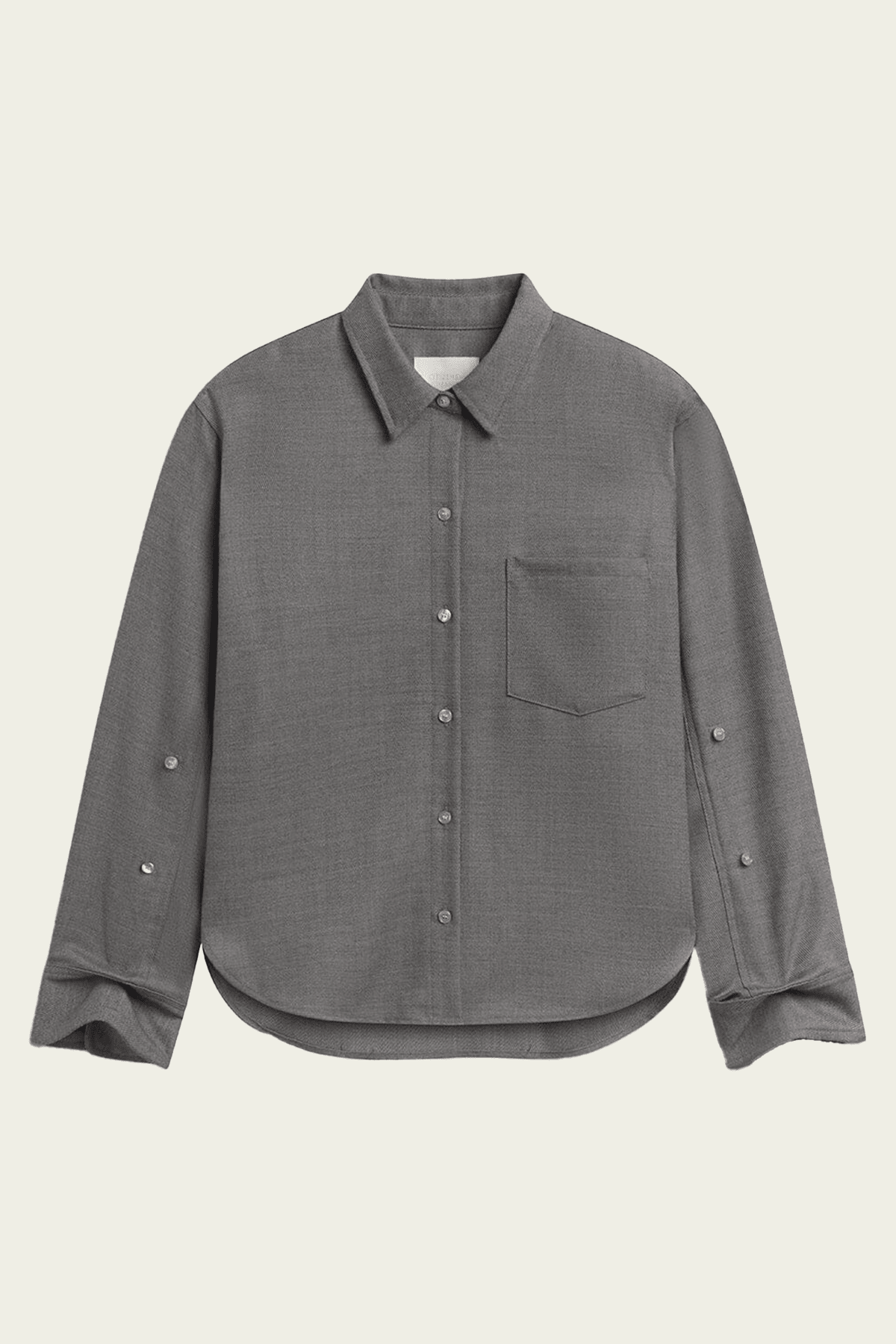 Citizens of Humanity Kayla Shrunken Felted Wool Shirt - Image 1