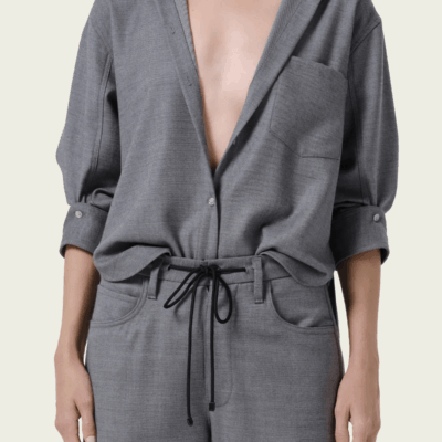 Citizens of Humanity Kayla Shrunken Felted Wool Shirt - Image 2
