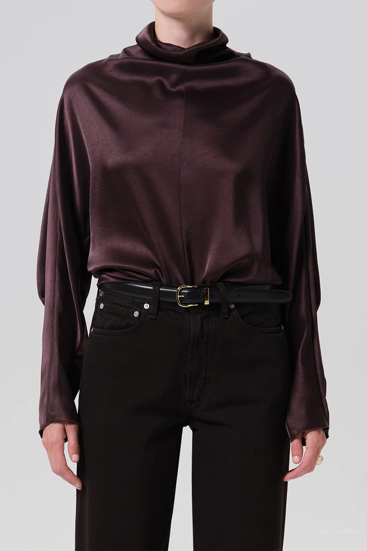 MNCITI140926213402092_2 Citizens of Humanity Ilaria Draped Top - Image 2
