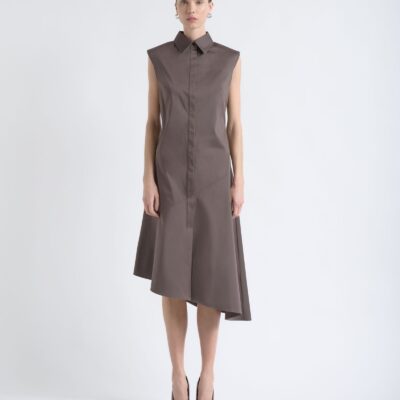 Cue Sleeveless Asymmetric Shirt Dress - Image 1