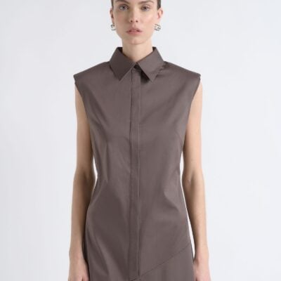 Cue Sleeveless Asymmetric Shirt Dress - Image 2