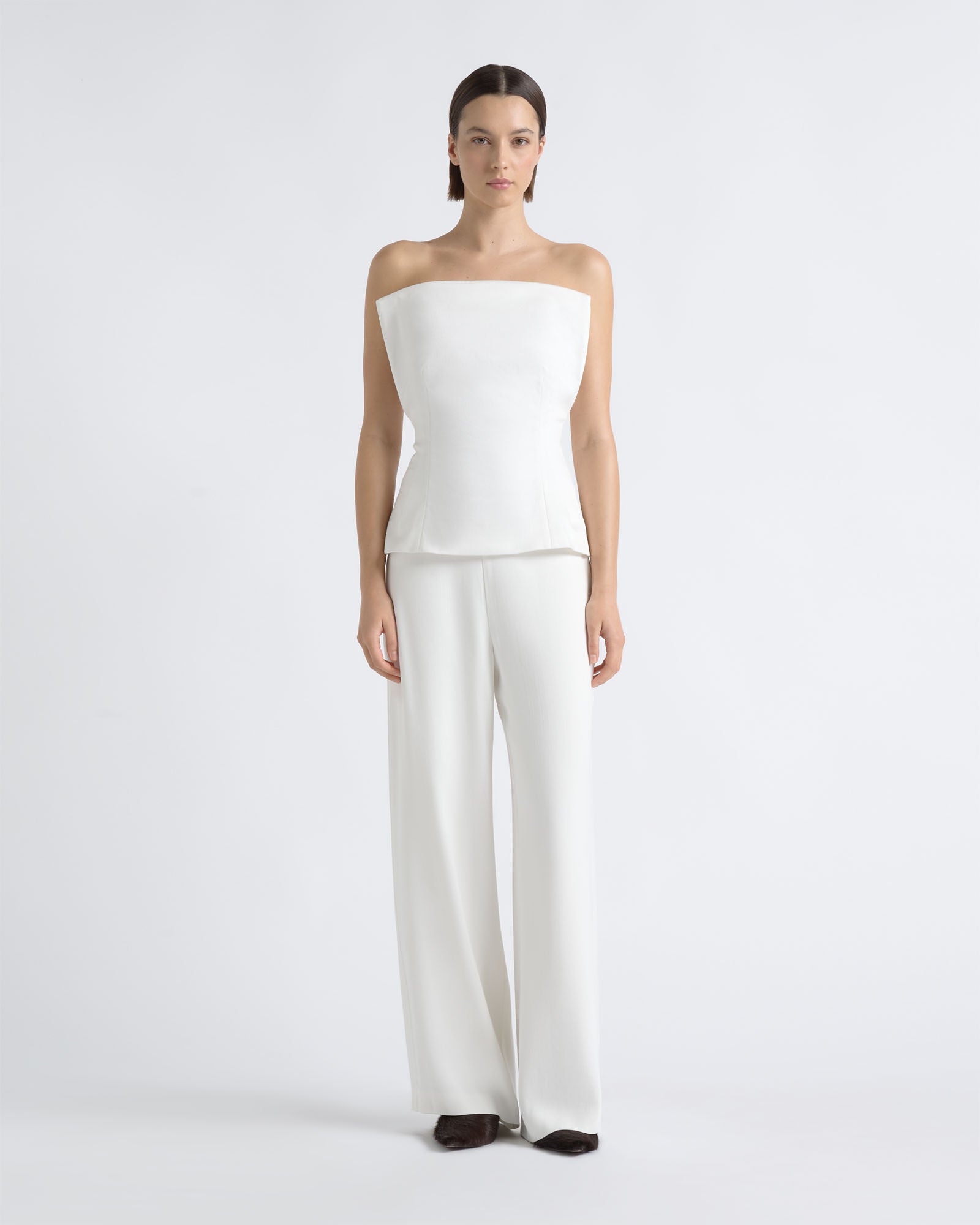 Cue Sculptural Drape Top - Image 1