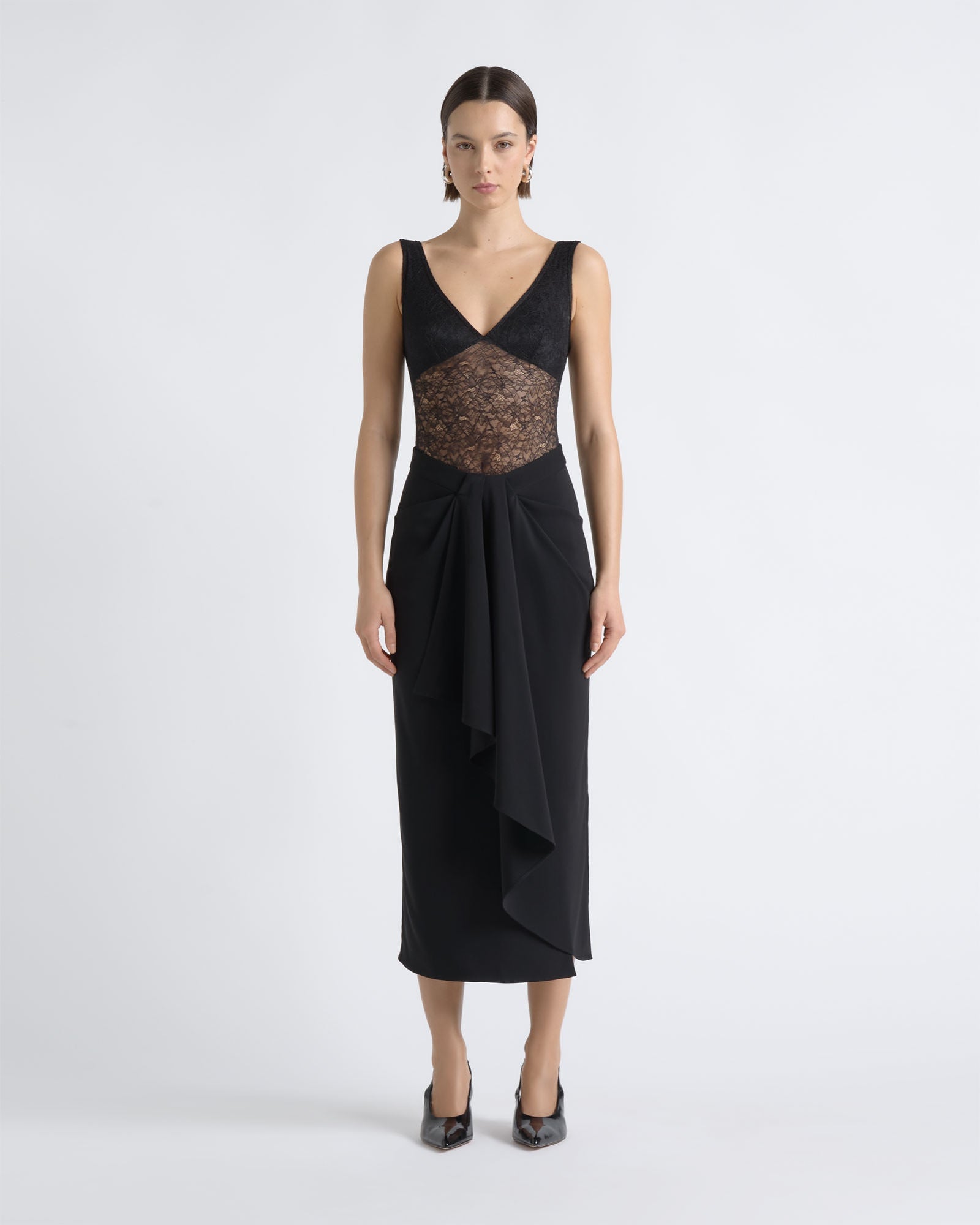 Cue Scoop Neck Lace Bodysuit - Image 1