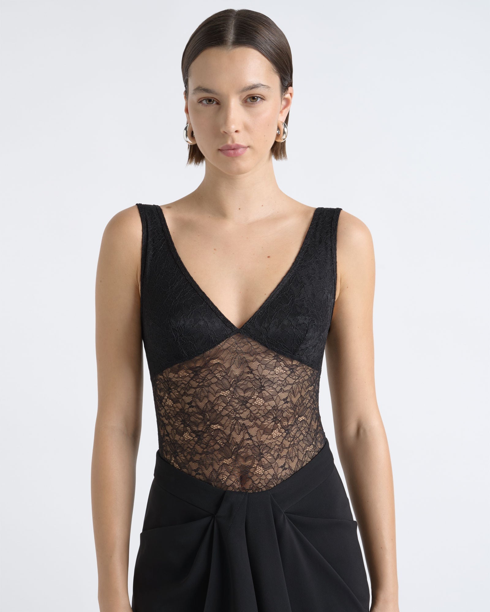 Cue Scoop Neck Lace Bodysuit - Image 2