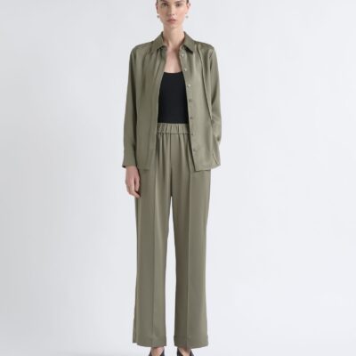 Cue Satin Pin Tuck Shirt - Image 2