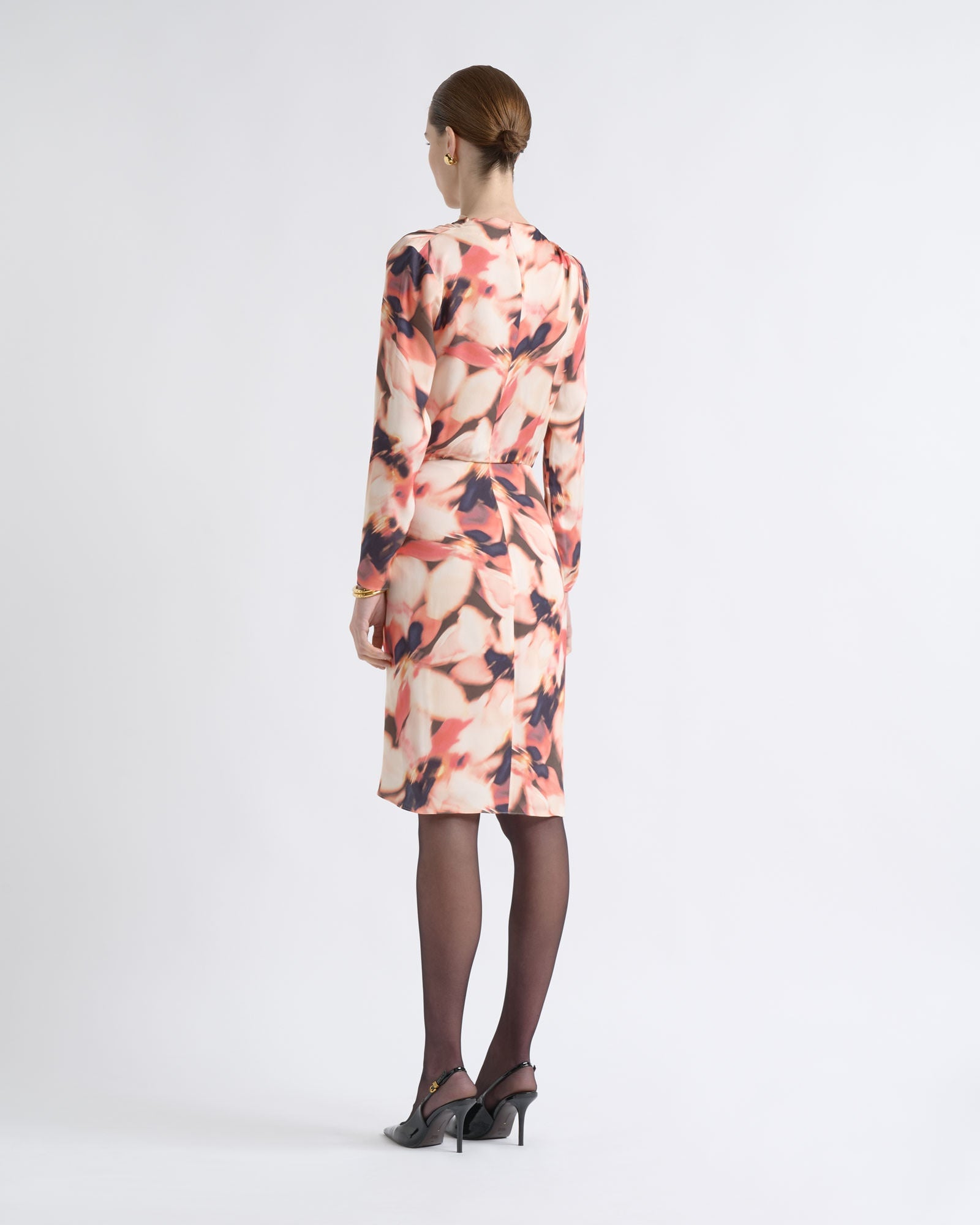 MNCUE140926190148015_3 Cue Romantic Floral Gathered Mini Dress - Image 3