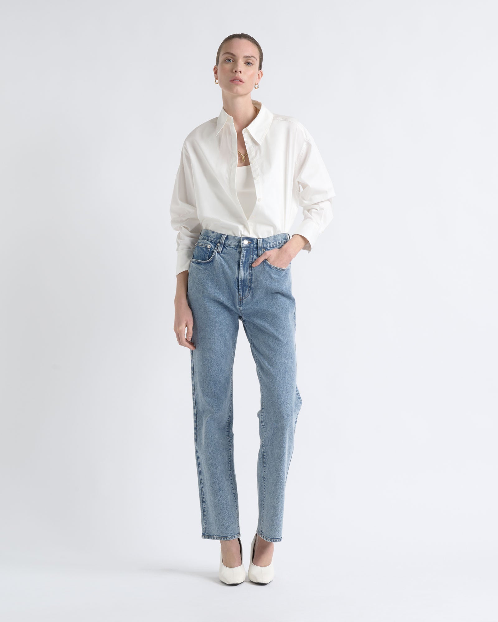 Cue Relaxed Fit Collared Shirt - Image 1