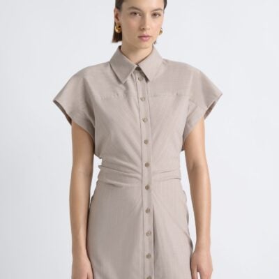 Cue Pinstripe Shirt Dress - Image 2