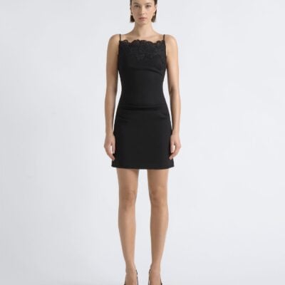 Cue Lace Neckline Mini Dress - Image 1