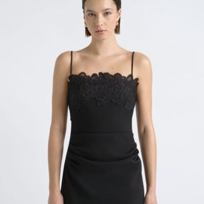 Cue Lace Neckline Midi Dress - Image 2