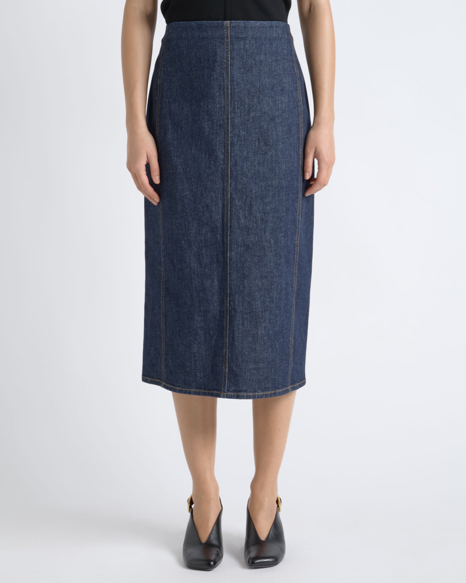 MNCUE140926190148027_2 Cue Denim Pencil Skirt - Image 2