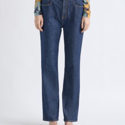Cue Denim High Rise Straight Leg Jean - Image 2