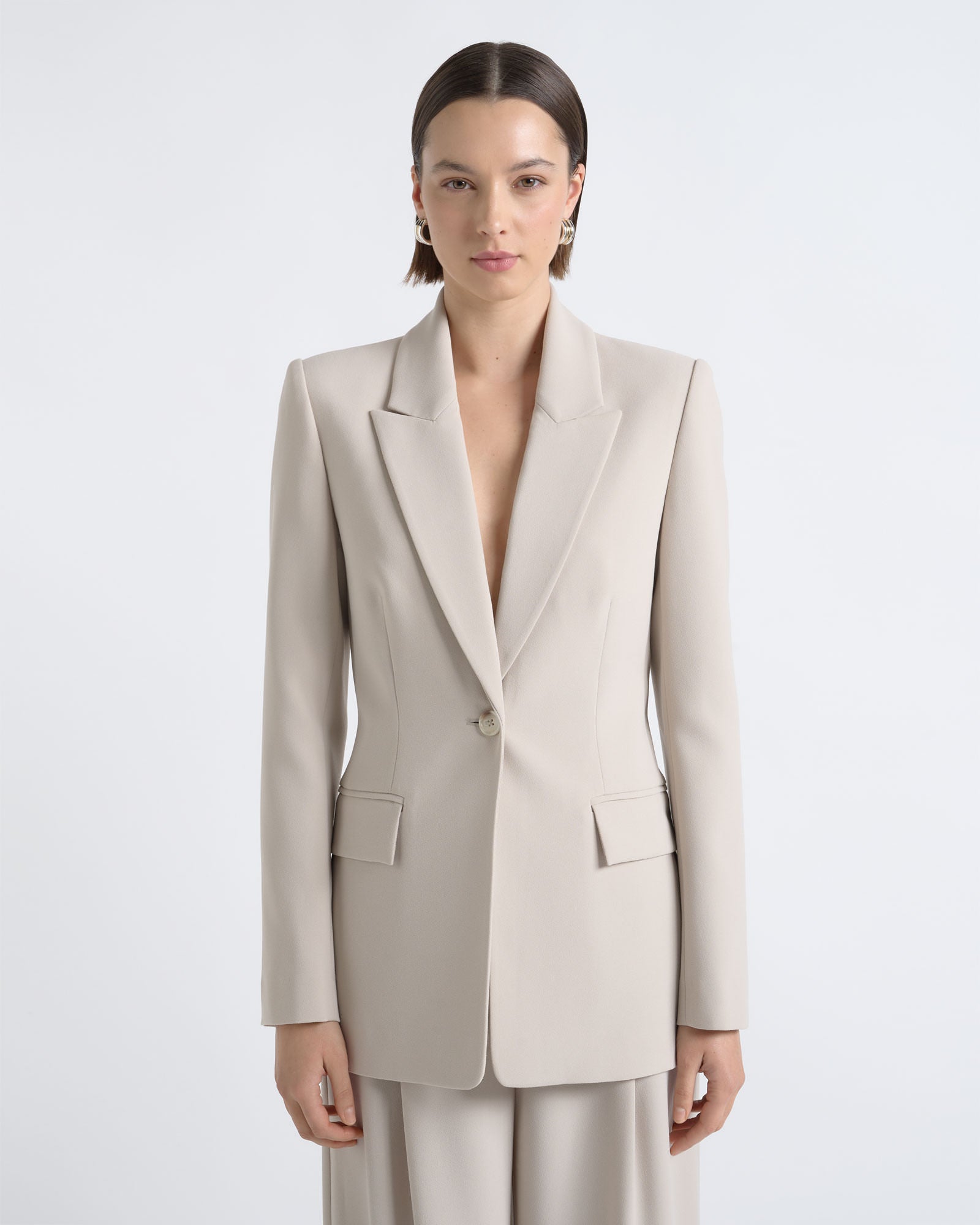 MNCUE140926190148029_2 Cue Crepe Boyfriend Blazer - Image 2
