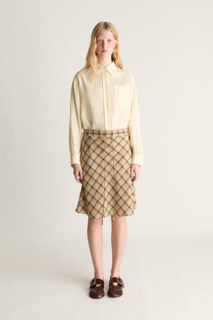 Lee Mathews Zita Wool Skirt - Image 1