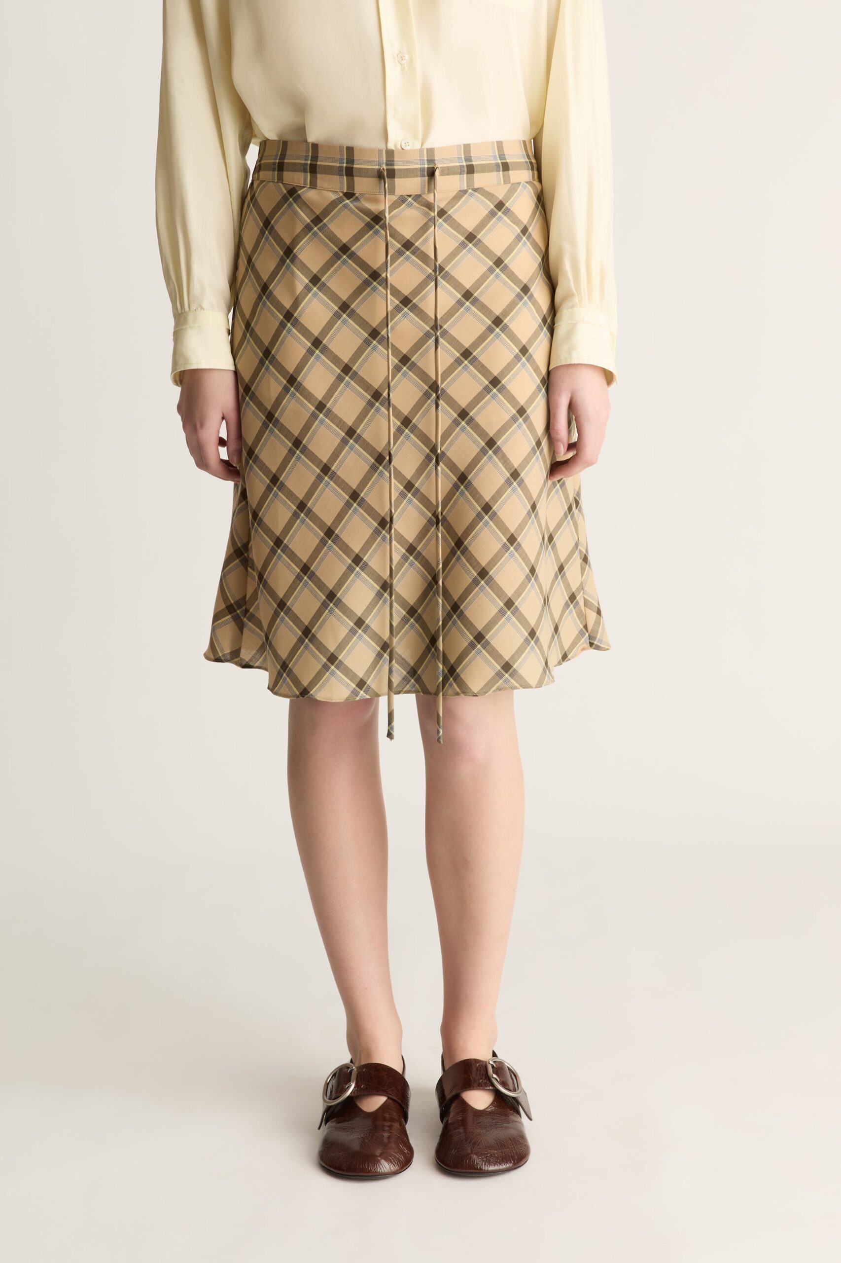 MNLM310826190832001_2 Lee Mathews Zita Wool Skirt - Image 2