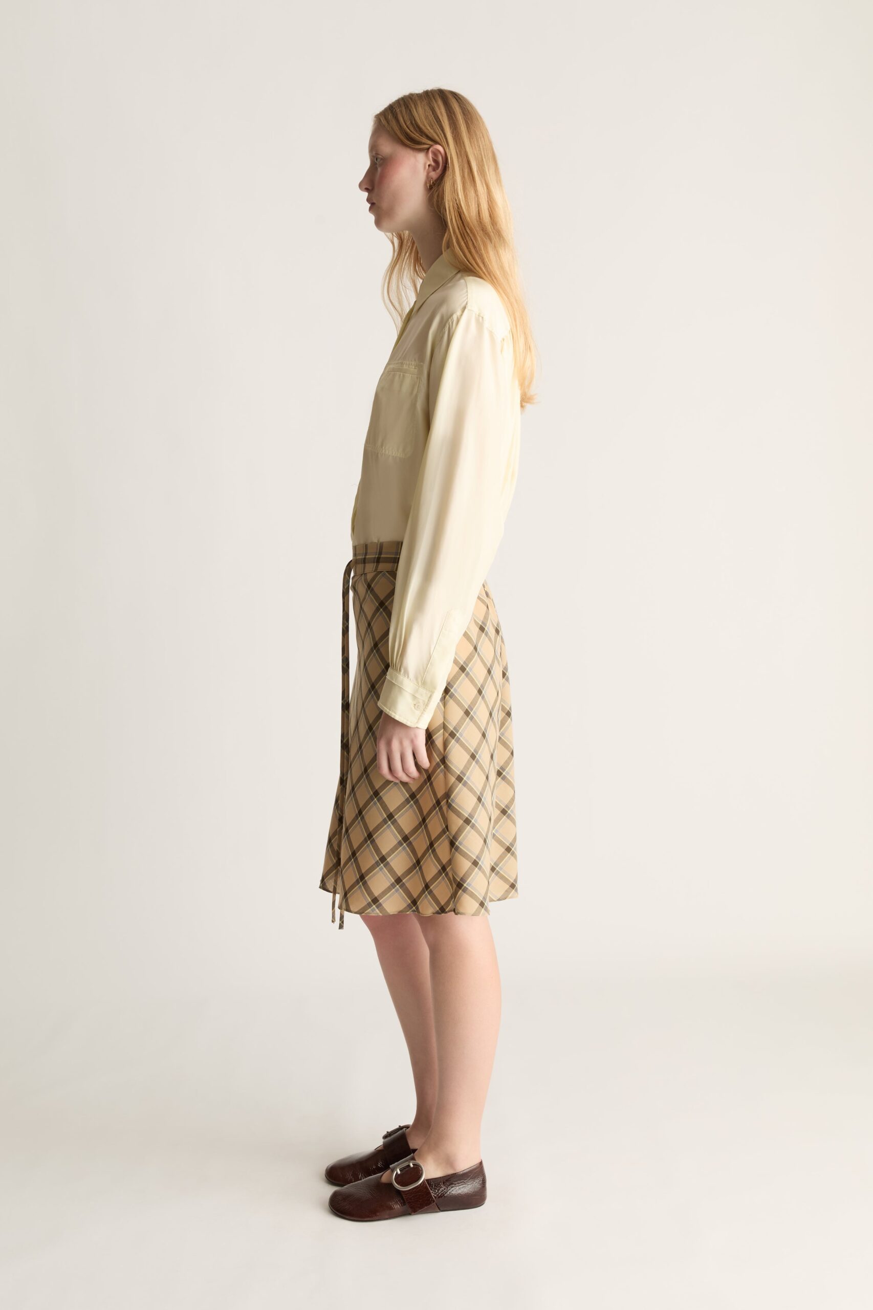 MNLM310826190832001_3 Lee Mathews Zita Wool Skirt - Image 3