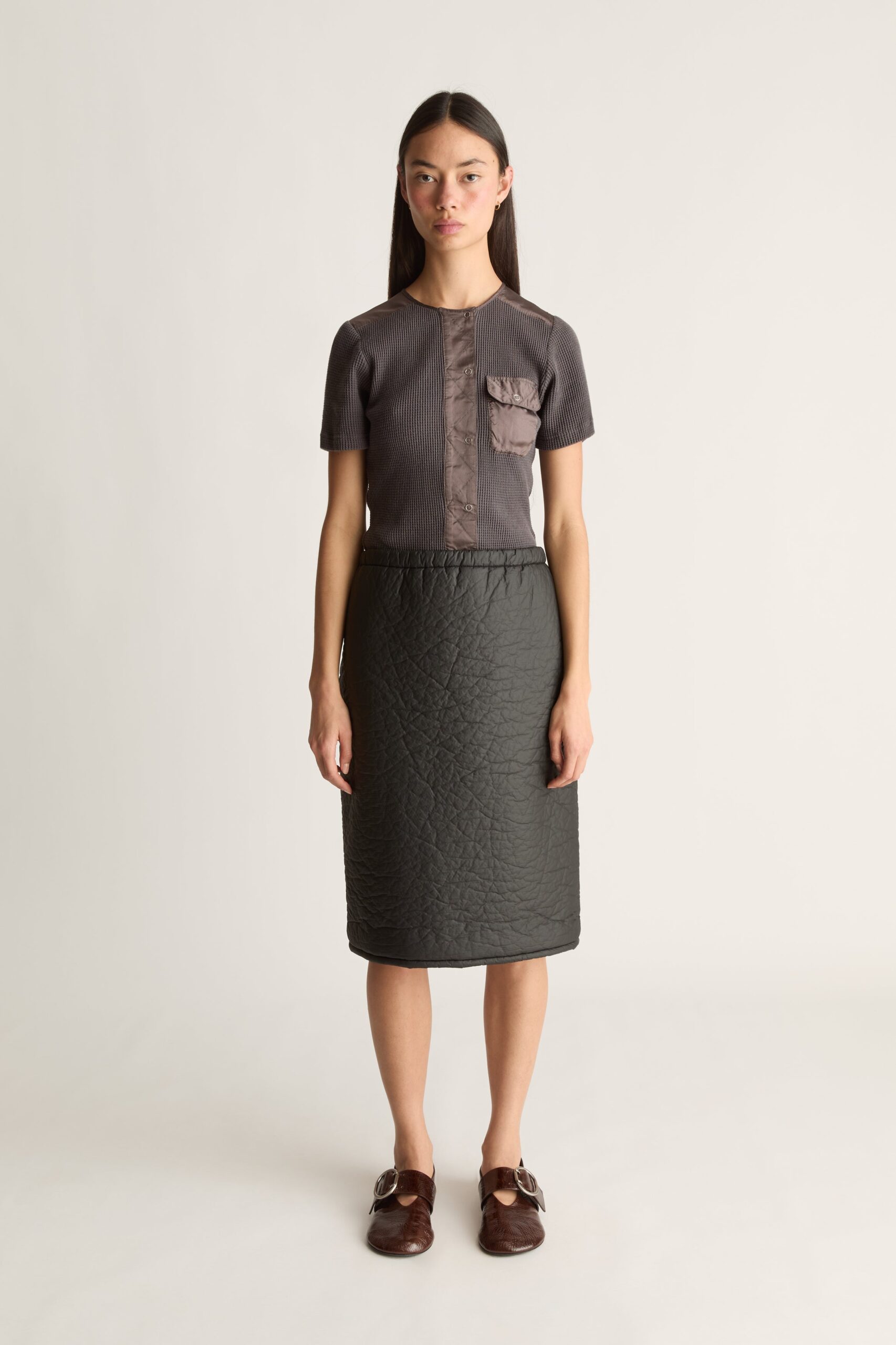 Lee Mathews Puff Midi Skirt - Image 1