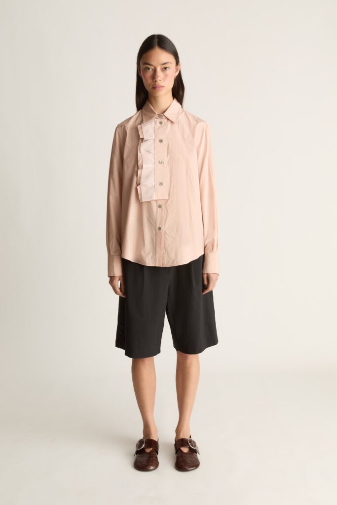 Lee Mathews Nina Silk Tailored Shirt - Image 1