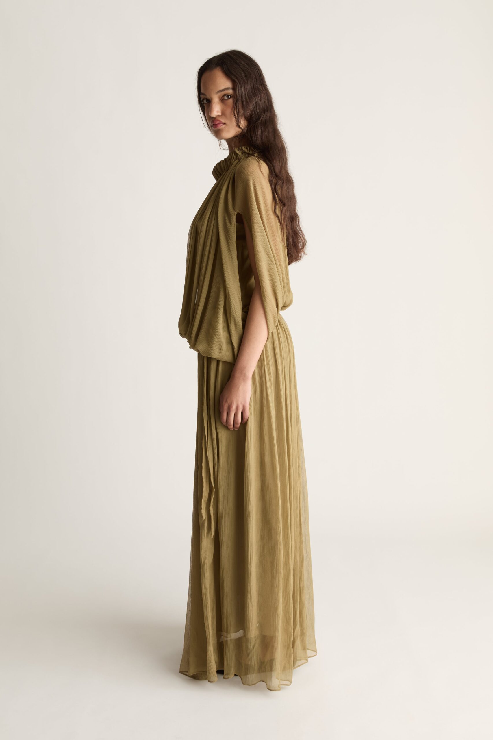 MNLM310826190832042_3 Lee Mathews Liana Drape Dress - Image 3
