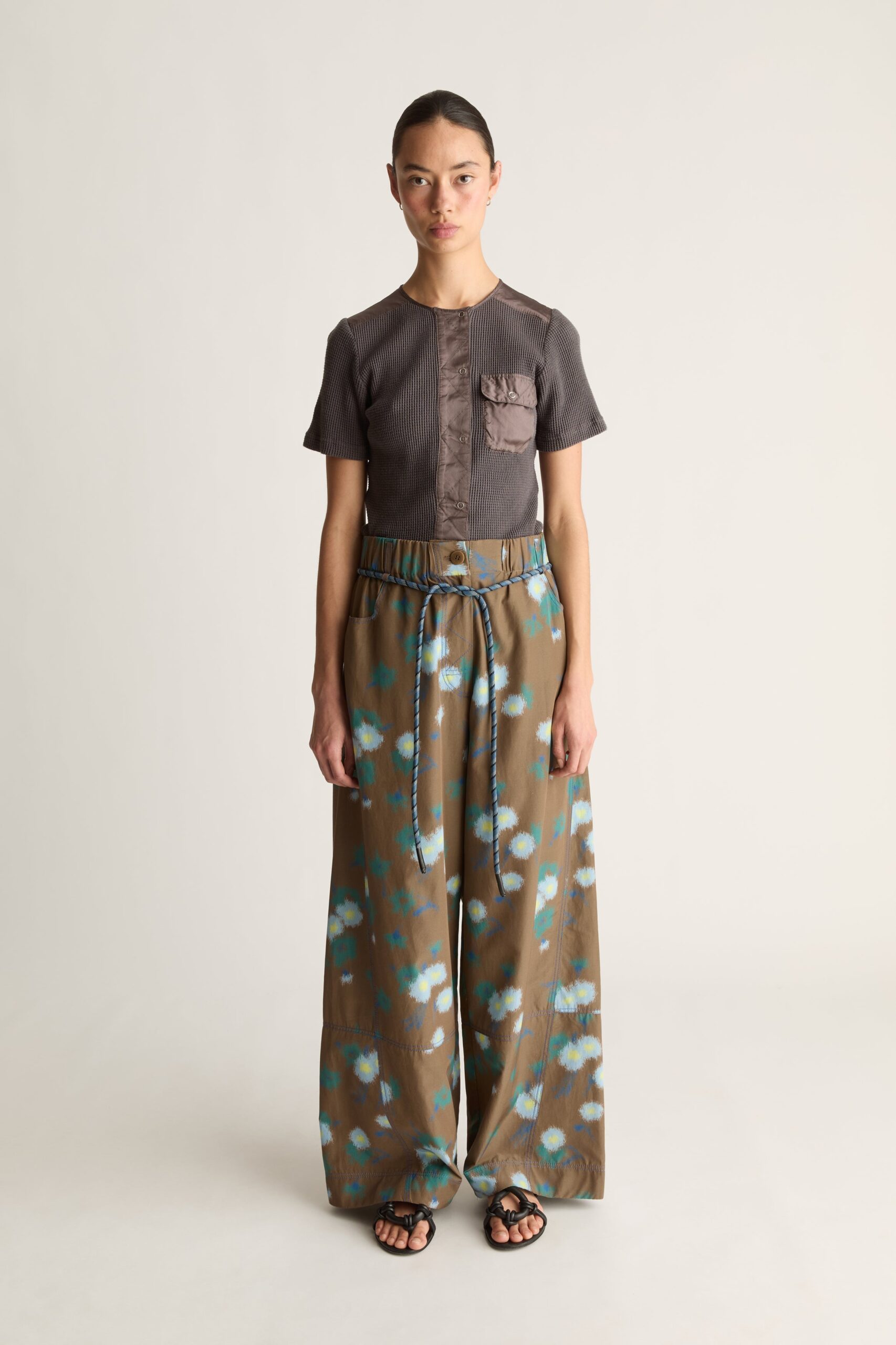 Lee Mathews Lettie Silk Wide Leg Pant - Image 1