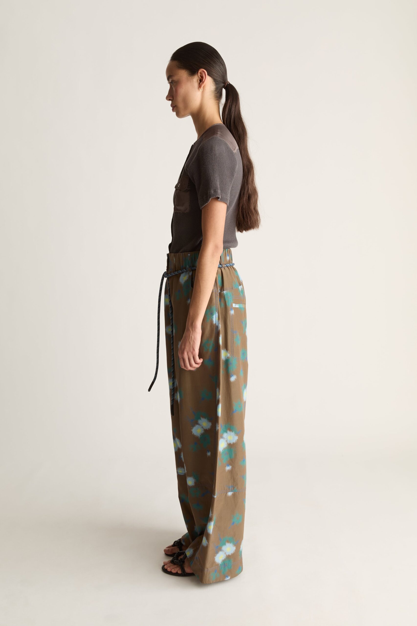 MNLM310826190832043_3 Lee Mathews Lettie Silk Wide Leg Pant - Image 3