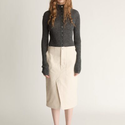 Lee Mathews Lenny Canvas Worker Skirt - Image 1