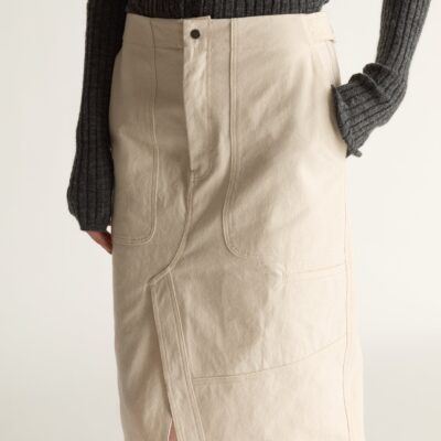 Lee Mathews Lenny Canvas Worker Skirt - Image 2