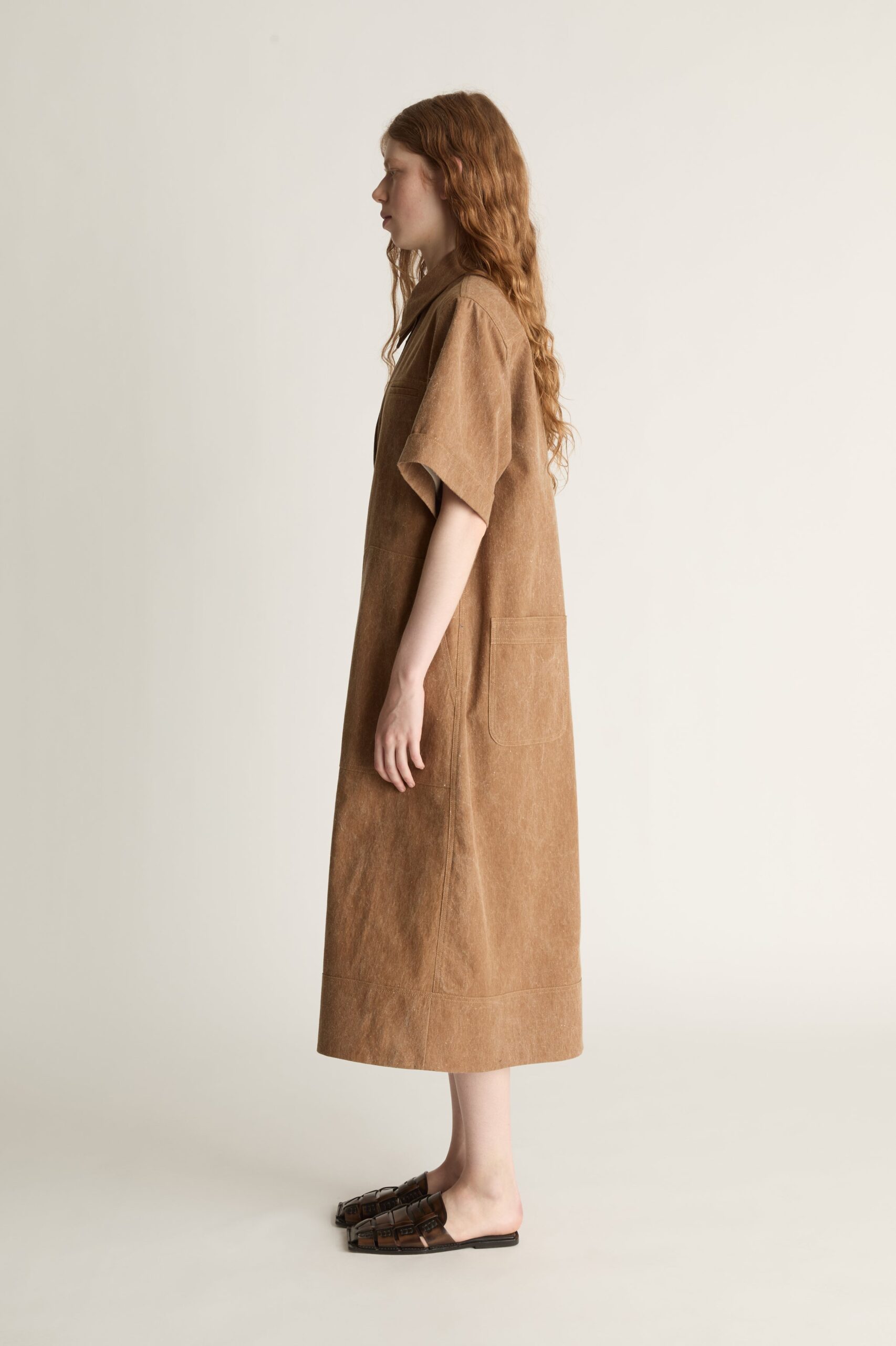 Lee Mathews Lenny Canvas Shirt Dress - Image 3