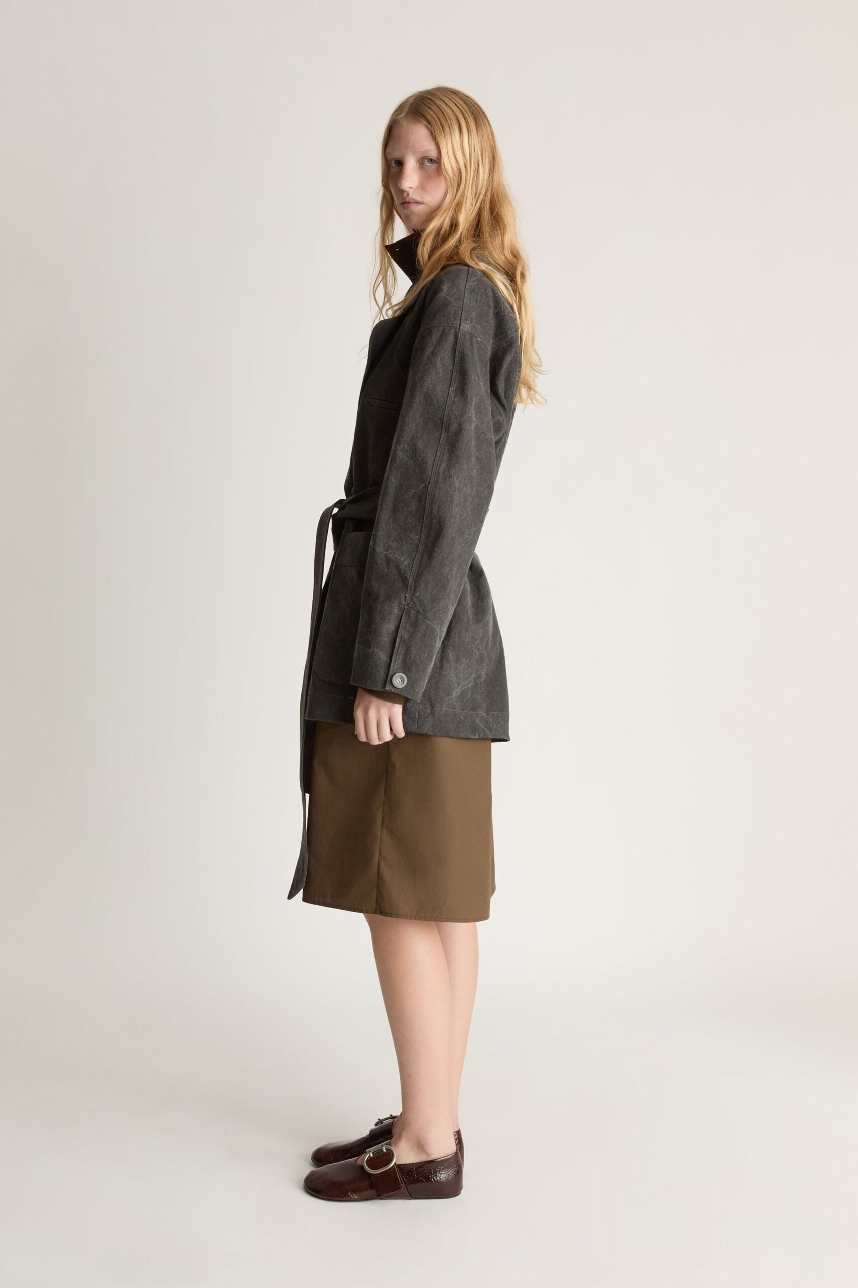 MNLM310826190832048_2 Lee Mathews Lenny Canvas Pea Coat - Image 2