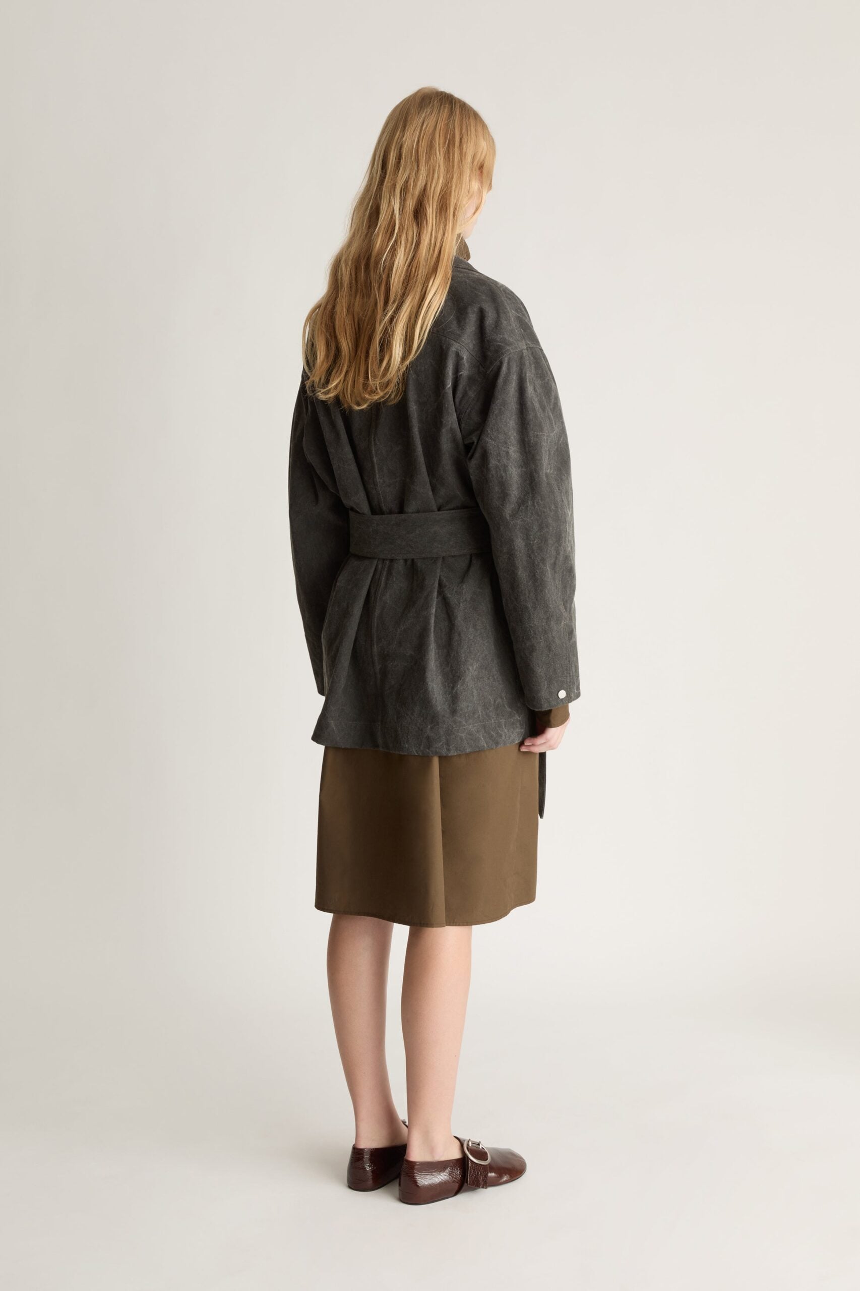 MNLM310826190832048_3 Lee Mathews Lenny Canvas Pea Coat - Image 3